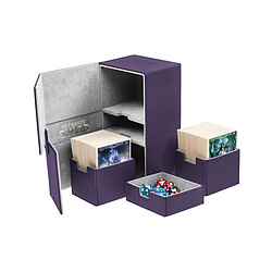 Ultimate Guard - Boîte pour cartes Twin Flip'n'Tray Deck Case 200+ taille standard XenoSkin Violet 