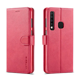 Etui en PU rose pour votre Samsung Galaxy A9 (2018)/A9 Star Pro/A9s