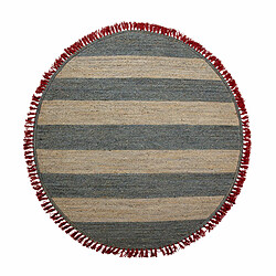 Tapis Thai Natura Michigan Rouge Gris Naturel 200 x 200 cm 