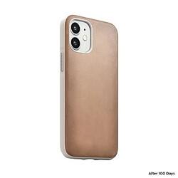 Nomad Coque pour iPhone 12 Mini en Cuir Rugged CASE Beige