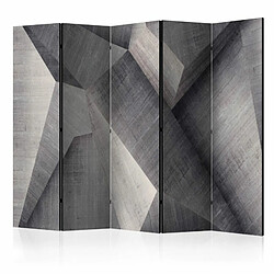 Paris Prix Paravent 5 Volets Abstract Concrete Blocks 172x225cm 