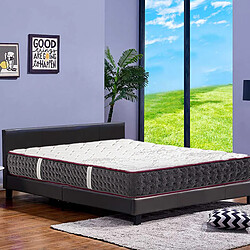 Visiodirect Matelas réversible KIERA , 140x200 cm, en mousse mémoire de forme haute adaptabilité et ergonomique pas cher