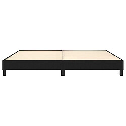 Sommier à lattes,Cadre à lattes de lit pour Adulte Noir 200x200 cm Tissu -MN59398 pas cher