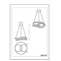 Avis TRIO LIGHTING Suspensions Yara Nickel mat 1x60W SMD LED