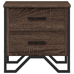 Acheter vidaXL Table de chevet chêne marron 40x41x40 cm bois d’ingénierie