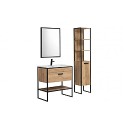 Ac-Deco Ensemble meubles de salle de bain complet - Bois - 80 cm - Brooklin