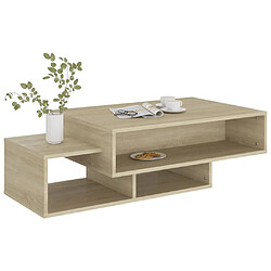 Avis vidaXL Table basse Chêne sonoma 105x55x32 cm Bois d’ingénierie