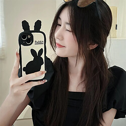 GUPBOO Étui pour iPhone13Pro étui pour téléphone portable antichute pour femme avec personnalité de lapin foncé 