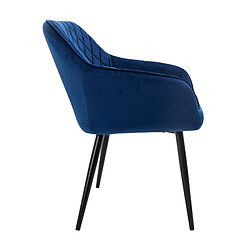 Avis ML-Design Lot 8x chaises de salle à manger rembourré en velours fauteuils salon bleu foncé