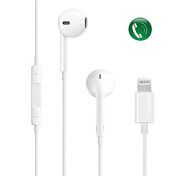 Wewoo Écouteurs pour iPhone 7 / 7 Plus, 6 & 6s Stéréo Bass Earpod Écouteur Chips In-Ear Casque avec Micro & Contrôle de ligne & Connecteur Lightning 