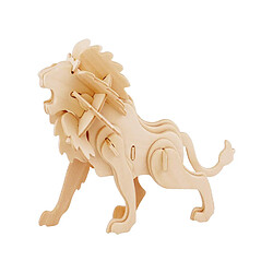 Marabu 0317000000022 Kids 3D Puzzle en Bois Lion 34 pièces env. 19,5 x 13 cm, Marron pas cher