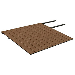 Acheter vidaXL Panneaux de terrasse et accessoires WPC Marron/gris 20 m² 2,2 m