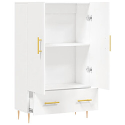 Acheter vidaXL Buffet haut blanc 69,5x31x115 cm bois d'ingénierie