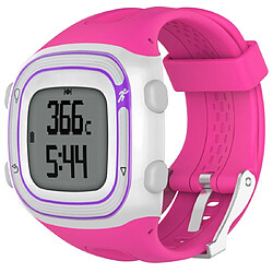 Wewoo Bracelet pour montre connectée Dragonne Sport en silicone Garmin Forerunner 10/15 rose