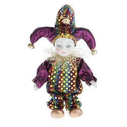 Porcelaine poupées clowns pied suspendu amusants Poupée Debout de Porcelaine Triangel 5 Pouces Décor de Métier de Vêtements Exotiques