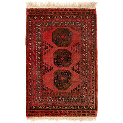 Vidal Tapis de laine 118x80 rouge Afghan