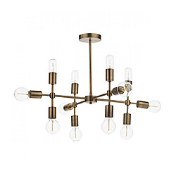 Luminaire Center Suspension Code or vieilli 12 ampoules