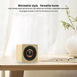 ComfortXL Enceinte bluetooth multifonctionnelle rétro sans fil pour la maison, les voyages et l'extérieur - grain de bois jaune pas cher