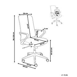 Avis Beliani Chaise de bureau Bleu clair EXPERT