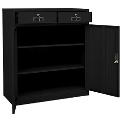 Acheter vidaXL Armoire de bureau Noir 90x40x102 cm Acier