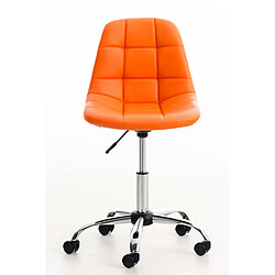 Non Chaise de bureau en simili cuir Emil