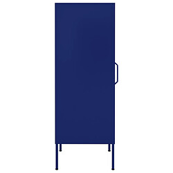 Avis vidaXL Armoire de rangement Bleu marine 42,5x35x101,5 cm Acier