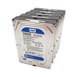 Lot 5x Disques Dur 500Go SATA 3.5 Western Digital Blue WD5000AAKX-60U6AA0 25mm 7200rpm 16Mo · Reconditionné 