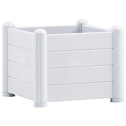 vidaXL Lit surélevé de jardin PP Blanc 43x43x35 cm