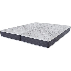 Ebac Matelas mousse 2x90x200 Madere - Mousse - Hauteur 24 cm - 3 zones - Soutien ferme 