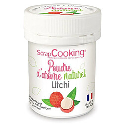 Scrapcooking Arôme alimentaire naturel en poudre 15 g - Litchi