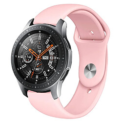 Wewoo Bracelet pour montre connectée en silicone monochrome appliquer Samsung Galaxy Watch Active 22mm rose