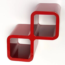 Homestyle4U Etagere mur cubes Bouteilles de vin rouge