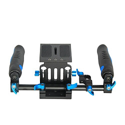 Wewoo Stabilisateur appareil photo noir Double Support de d'Épaule Kit de DSLR