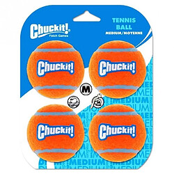 CHUCKIT! Balle de tennis 4-PK M Ø 6,5cm - Pour chien