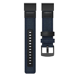 Acheter Wewoo Bracelet pour montre connectée en cuir et Garmin Fenix5 Plustaille du 150 + 110 mm bleu