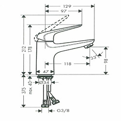 Hansgrohe Mitigeur Lavabo monocommande NOVUS 100 - 71031000**