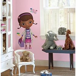 Mon Beau Tapis DISNEY DOC MCSTUFFINS DOTTY - Stickers repositionnables de Dotty de Doc McStuffins, série d'animation Disney Stickers géant Docteur la Peluche Disney Junior