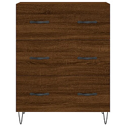 Acheter vidaXL Buffet chêne marron 69,5x34x90 cm bois d'ingénierie