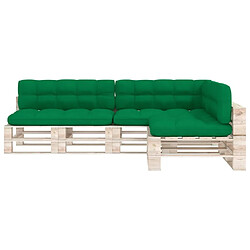 Avis Maison Chic Coussins Confort,Coussins de canapé palette 7 pcs Vert -GKD83095