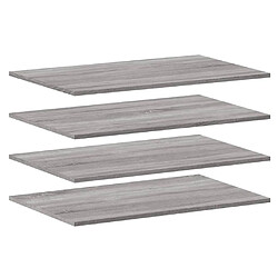 vidaXL Étagères murales 4 pcs sonoma gris 80x50x1,5 cm bois ingénierie