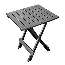 TABLE DE BALCON TABLE DE PICNIC TABLE D'EXTERIEUR TABLE DE JARDIN TABLE PLIANTE ADIGE GRIS ANTHRACITE 44X44XH50CM+Sunnydays