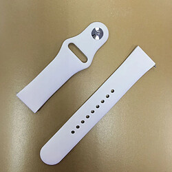 Wewoo Bracelet pour montre connectée en silicone monochrome appliquer Samsung Galaxy Watch Active 22 mm blanc crème pas cher