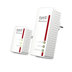 FRITZ! Powerline 540E WLAN Set International 500 Mbit/s Ethernet/LAN Wifi Blanc 2 pièce(s) 