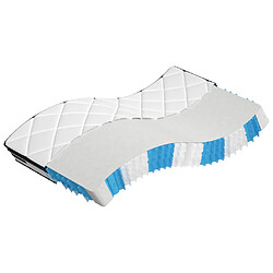 vidaXL Matelas à ressorts ensachés moyen plus 90x200 cm