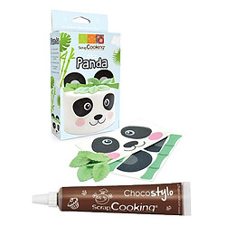 Scrapcooking Kit Déco azyme Panda + Stylo chocolat