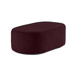 Bestmobilier Miro - pouf en velours texturé