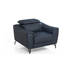 Avis La Maison Du Canapé Fauteuil en cuir KRYS Noir