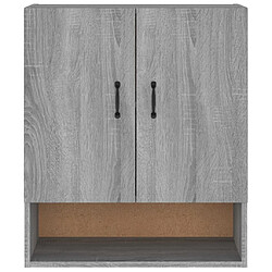 Maison Chic Armoire murale,Meuble de Rangement pour salon,cuisine Sonoma gris 60x31x70 cm Bois d'ingénierie -MN16138 pas cher