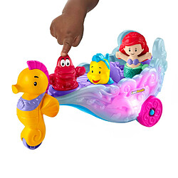 Avis Fisher-Price Coffret Jouet Musical Calèche De La Mer Lumineuse À Pousser, avec Figurines Ariel Et Polochon Inclus, Jouet Enfant, De 18 Mois À 5 Ans, HMX83