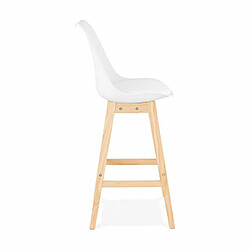 Avis Mes Lot de 2 chaises de bar design 48x112x56 cm blanc - ELO